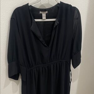 H&M Classic Black Long Sleeve Dress
